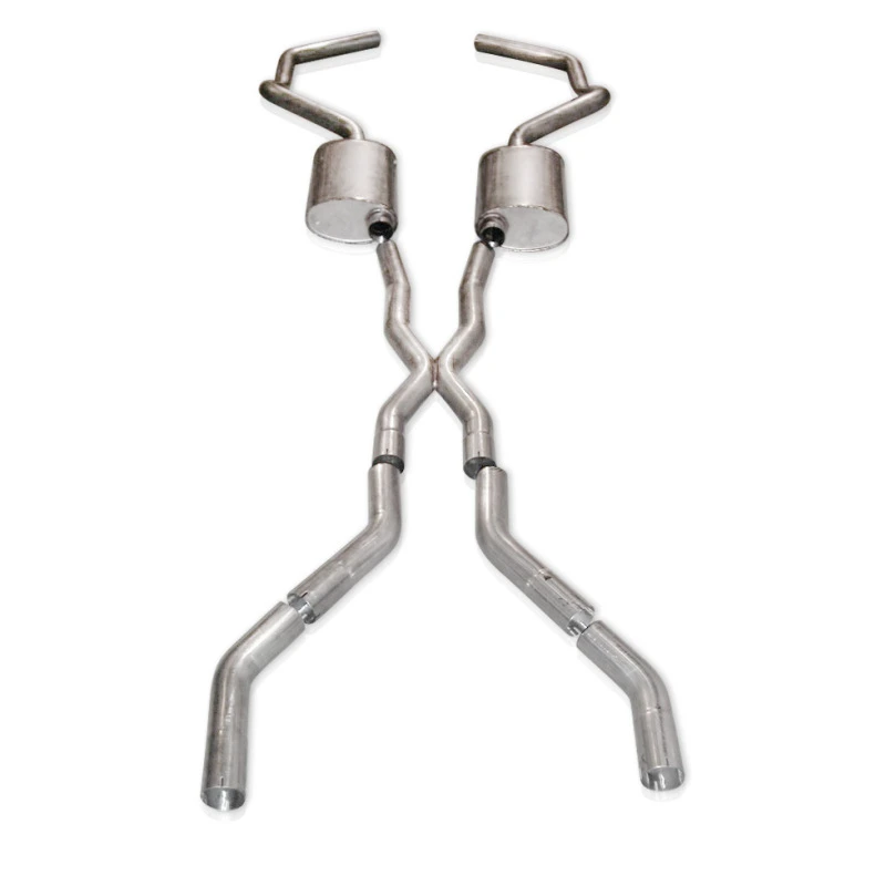Stainless Works Chevy Camaro 1967-69 Auspuff 2,5 Zoll Edelstahl mit X-Rohr