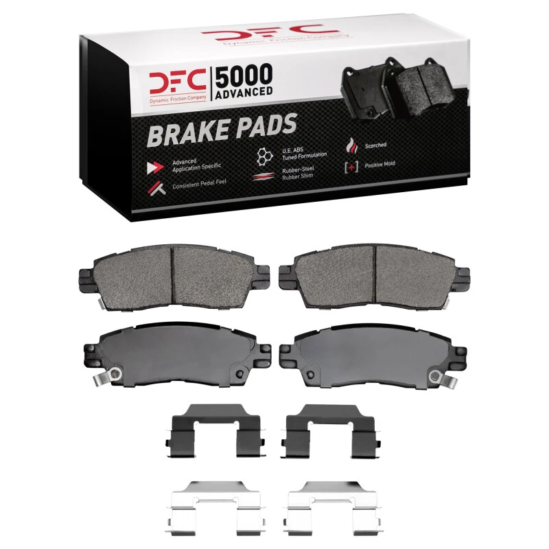DFC 07-10 Saturn Outlook Rear 5000 Advanced Semi Metallic Brake Pads and Hardware Kit