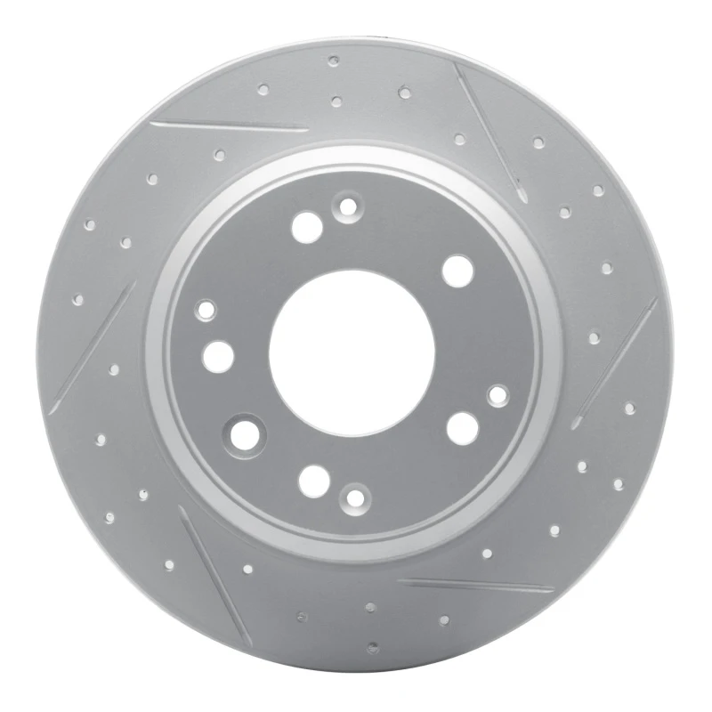 DFC 91-99 Acura Legend Rear Right Drilled & Slotted Geoperformance Rotor
