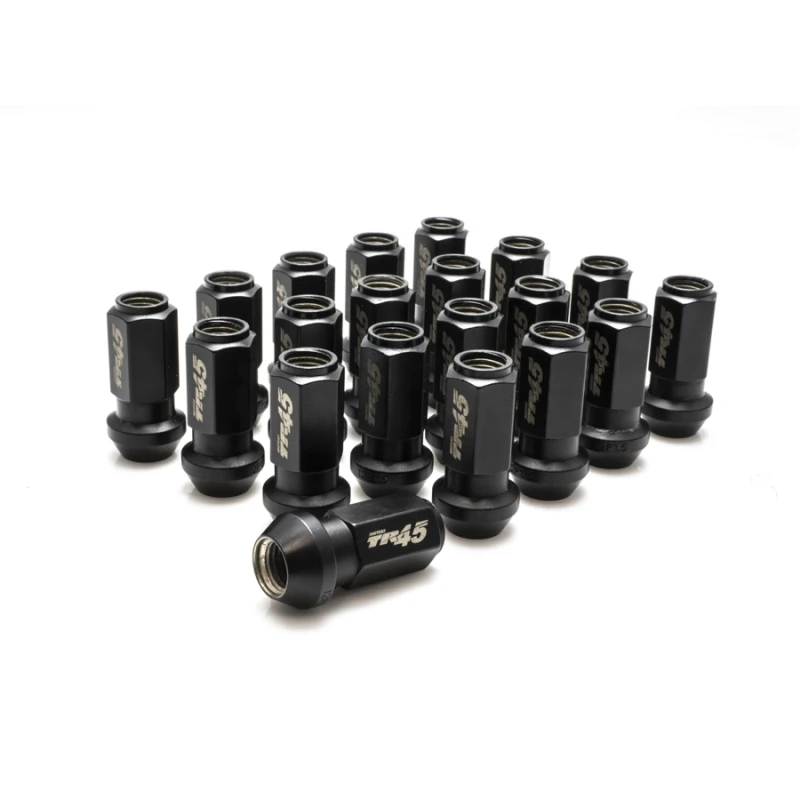 Wheel Mate Muteki TR45 Open End Lug Nuts - Black Chrome