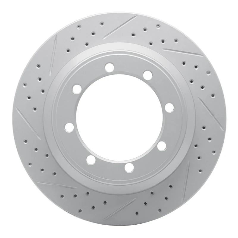 DFC 99-07 Ford E-350 Club Wagon Rear Left Drilled & Slotted Geoperformance Rotor