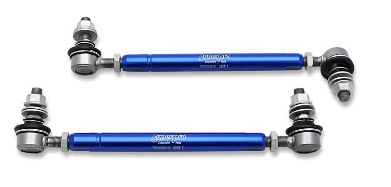 superpro_TRC12200-679718760ac40 SuperPro 2001 Toyota Highlander Limited Front HD Adjustable End Link Set (12mm Studs 254mm-305mm)