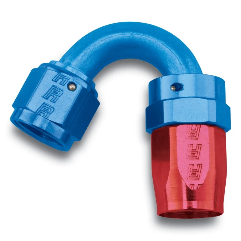 Russell Performance -12 AN Rot/Blau 150 Grad Full Flow Swivel Schlauchendstück (Mit 1-1/8 Zoll Radius)