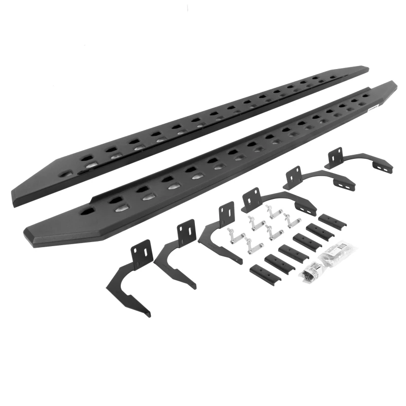 Go Rhino 10-22 Ram 2500/3500HD Crew Cab 4DR RB20 Slim Laufbrett-Kit (inkl. Halterungen) - Tex. Schwarz