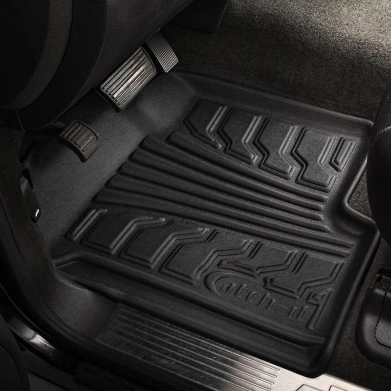 Lund 15-17 Chevy Silverado 2500 Crew Cab Catch-It Fußmattenabdeckung Vorne - Schwarz (2-teilig)