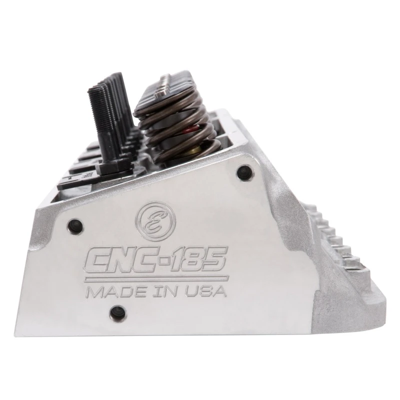 Edelbrock Zylinderkopf SBC E-Cnc 185 64cc Gerader Stecker für Hydraulischen Rollernocken Komplett