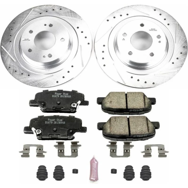 Power Stop Rear Z23 Evolution Sport Brake Kit for 14-18 Mitsubishi Outlander