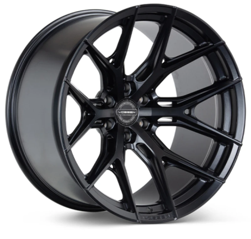 Vossen HF6-4 22x10 - 8x180 - ET-18 - Super Deep Face - 124.3 - Satin Black Wheel