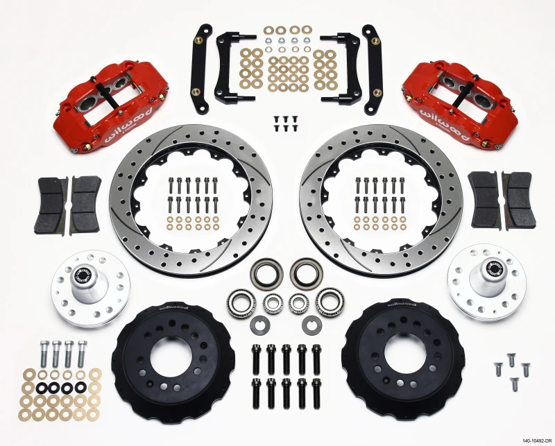 Wilwood Narrow Superlite 6R Vordere Nabe Kit 12,88 Zoll Bohrung Rot 79-81 Camaro