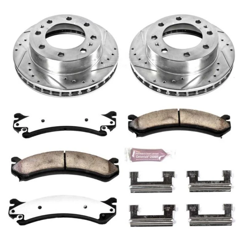 powerstop_K2020-36-679457f4e28a3 Power Stop 00-05 Cadillac DeVille Front Z36 Truck & Tow Brake Kit