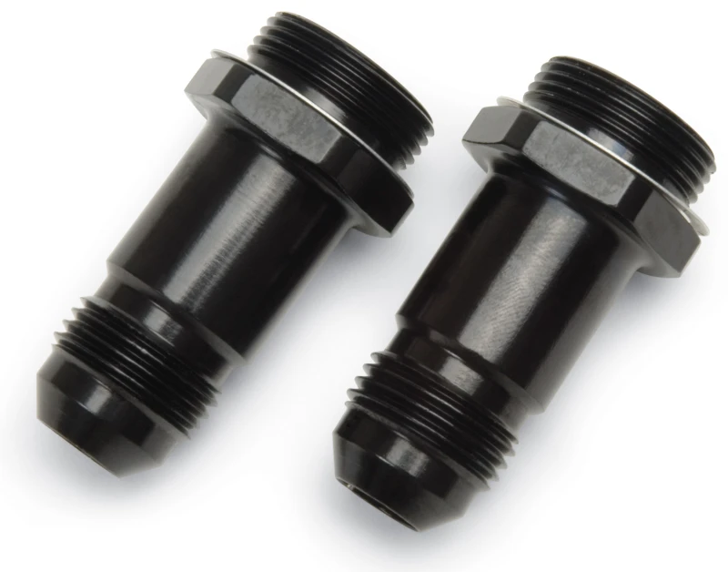 Russell Performance -8 AN Carb Adapter-Fittings (2 Stück) (Schwarz)