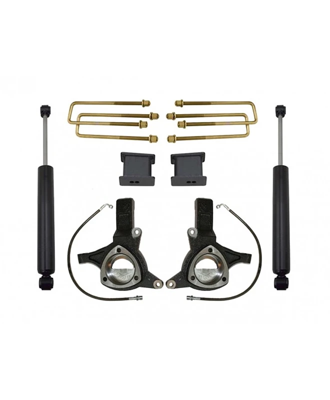 MaxTrac 07-16 GM C1500 2WD w/Cast Steel Susp. 4.5in/2in MaxPro Spindle Lift Kit w/MaxTrac Shocks
