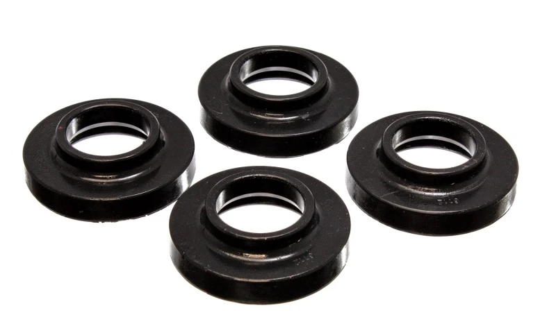 Energy Suspension 97-06 Jeep Wrangler TJ / 84-01 Cherokee Schwarz Fr/Rear Coil Lift Isolator Set von 4