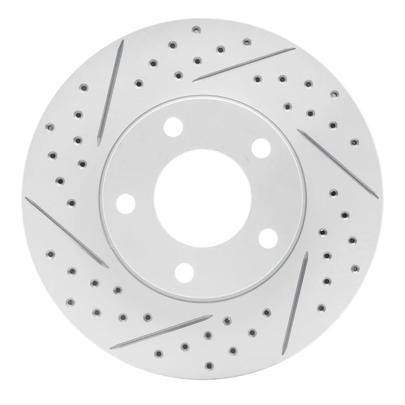 DFC 04-13 Mazda 3 Front Left Drilled & Slotted Geoperformance Rotor