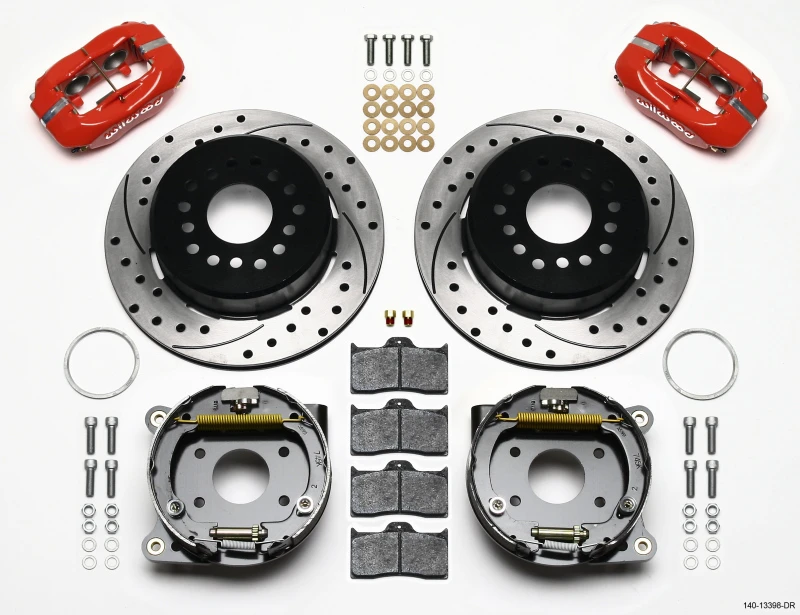 Wilwood Forged Dynalite P/S P-B Kit gebohrt-Rot AMC 71-74 2,60 Zoll Offset