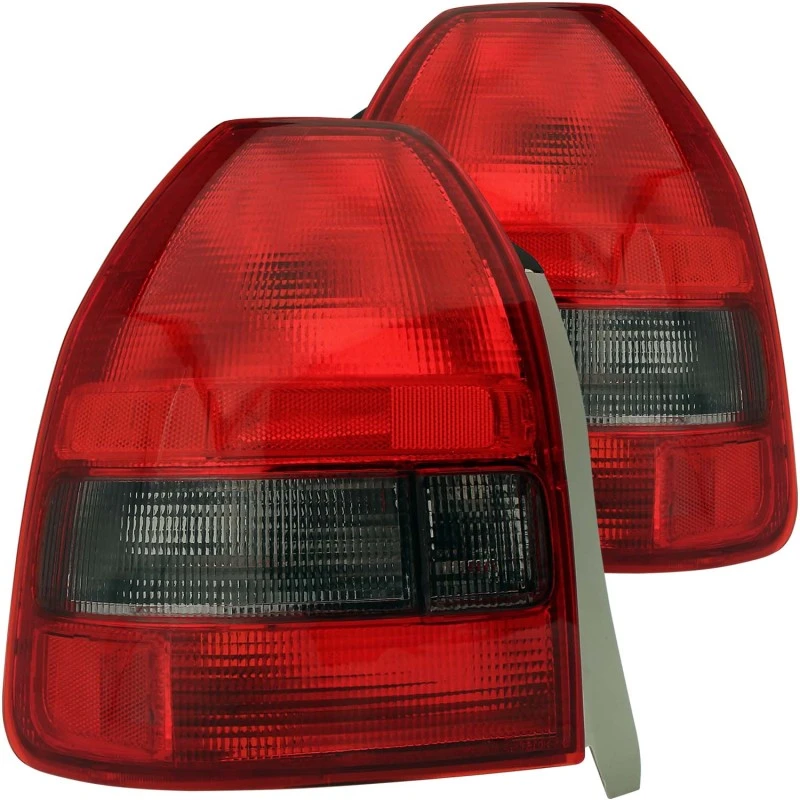 ANZO 1996-2000 Honda Civic Rückleuchten Rot/Rauch