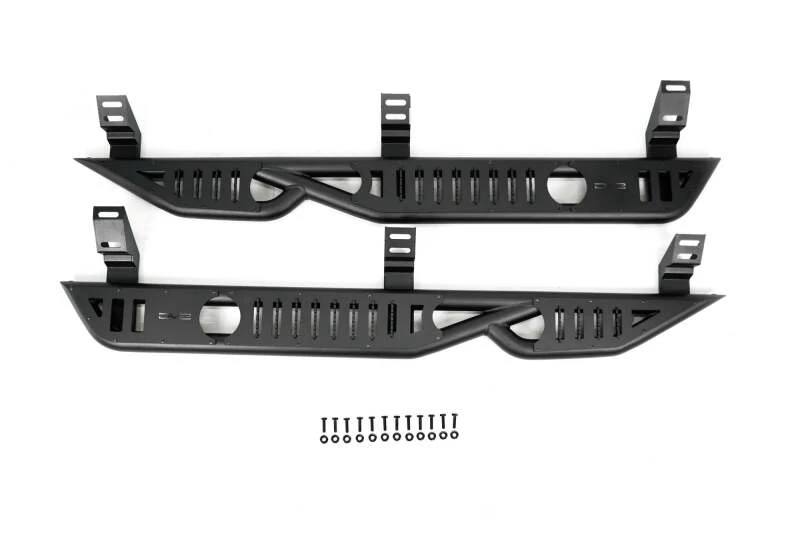 DV8 Offroad 24-25 Toyota Land Cruiser OE Plus Side Steps - Black Steel