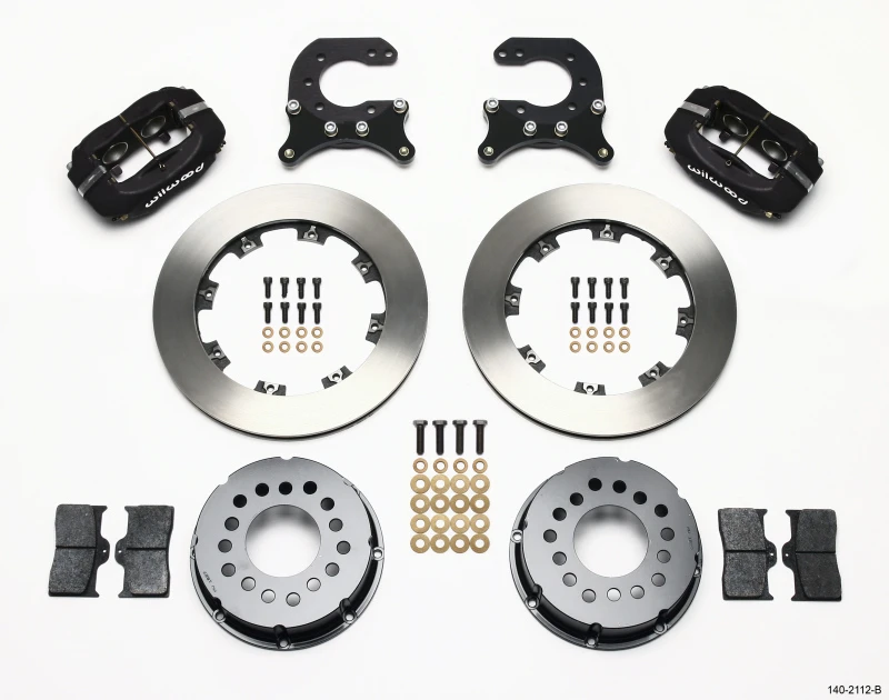 Wilwood Forged Dynalite P/S Hinterrad-Kit Chev 12 Bolt mit C-Clips