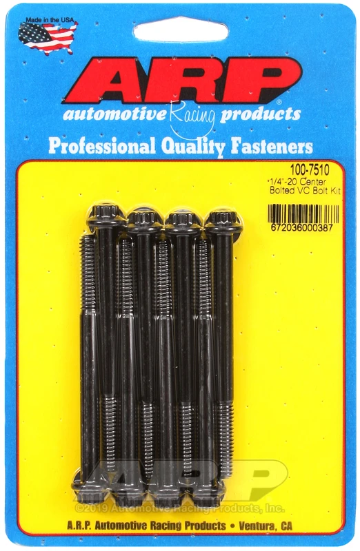 ARP 1/4-20 Center Bolted 12pt Valve Cover Bolt Kit