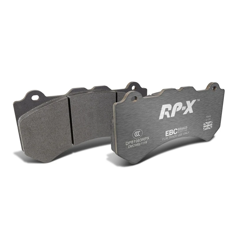EBC Racing 08-11 Nissan GT-R (R35) 3.8L Twin Turbo (Cast Iron Rotors) RP-X Front Brake Pads