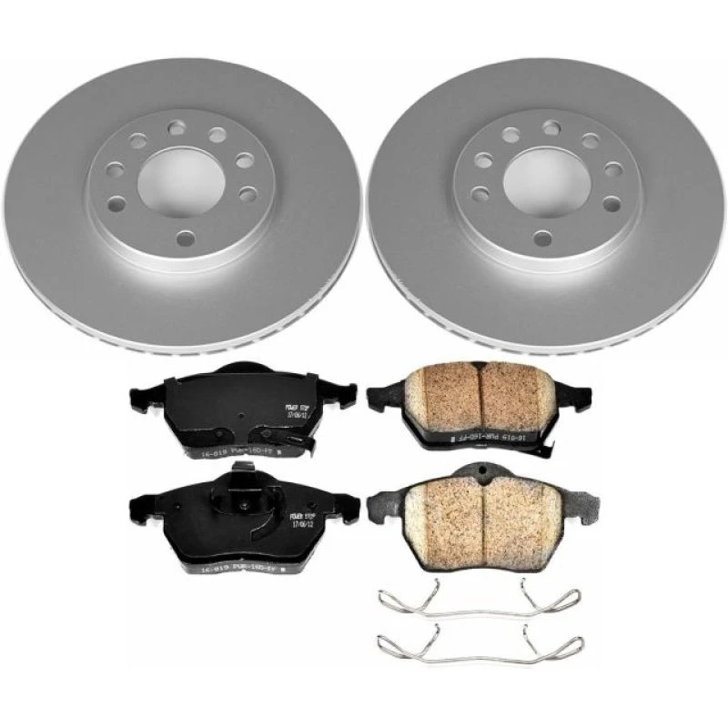 powerstop_CRK834-67945b5069686 Power Stop 99-03 Saab 9-3 Front Z23 Evolution Sport Coated Brake Kit