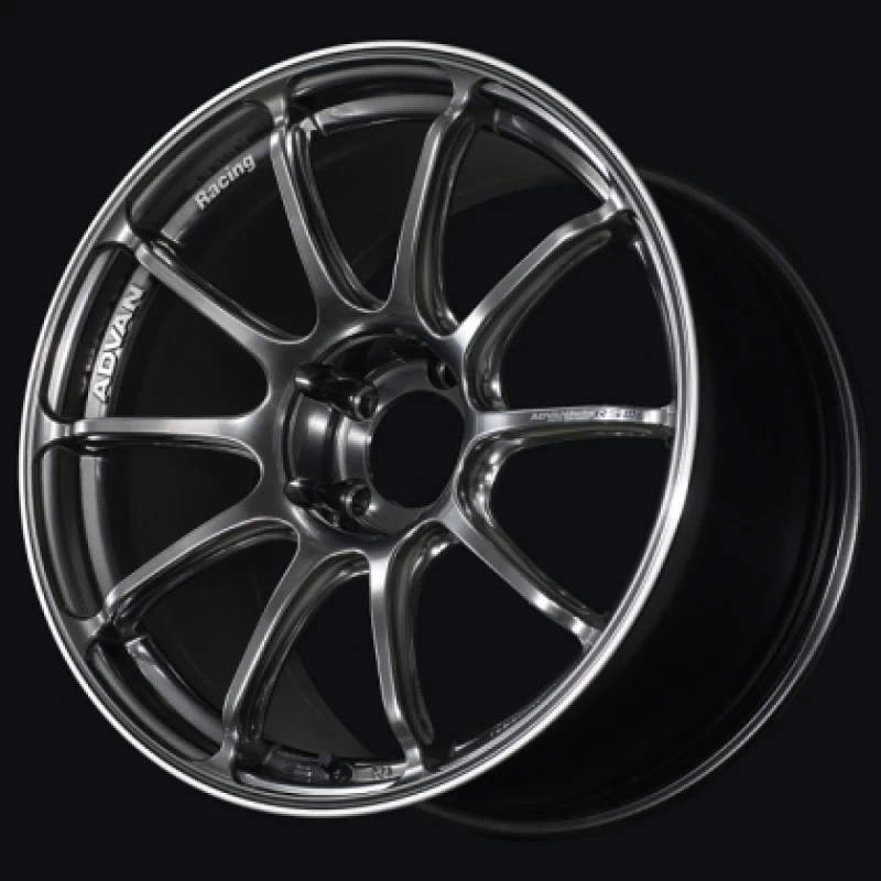 Advan RSIII 18x8.5 +45 5x114.3 Racing Hyper Black and Ring Wheel