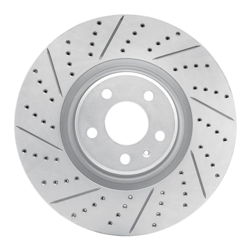 DFC 12-18 Audi A7 Quattro Front Left Drilled & Slotted Geoperformance Rotor