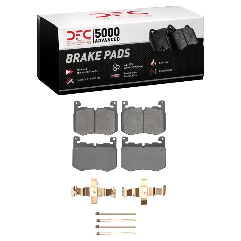 DFC 19-26 Jaguar F-Pace Front 5000 Advanced Low Metallic Brake Pads and Hardware Kit
