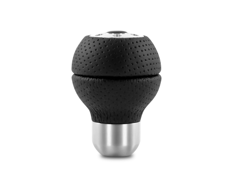 Momo Race Shift Knob - Black Airleather, Aluminum Insert