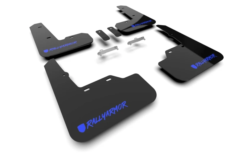 Rally Armor Black UR Mud Flap Altered Font Blue Logo for 2022+ Subaru WRX