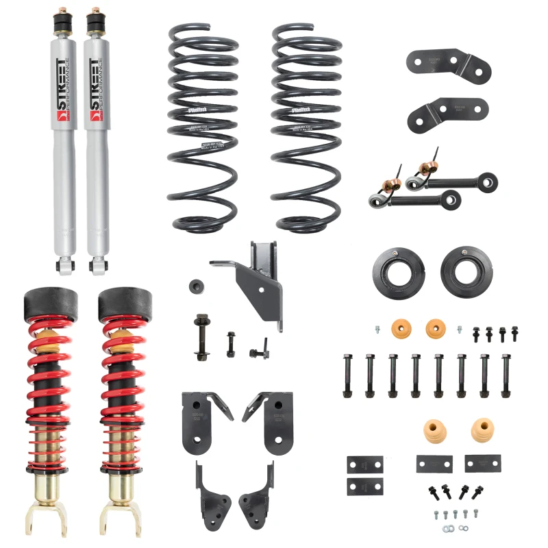 Belltech 19+ RAM 1500 (6-Loch) Performance Coilover Kit 1-3 Zoll vorne/3-4 Zoll hinten