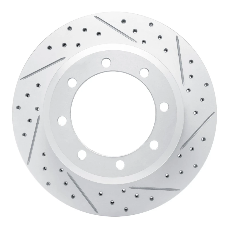 DFC 05-12 Ford F-450 Super Duty Rear Right Drilled & Slotted Geoperformance Rotor