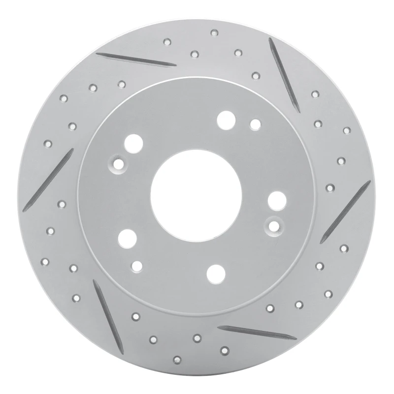 DFC 97-06 Acura Integra Rear Right Drilled & Slotted Geoperformance Rotor