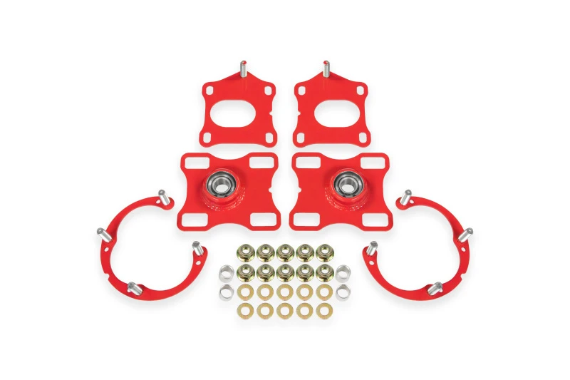 BMR Suspension 11-14 Ford Mustang Caster/Camber Plates - Red