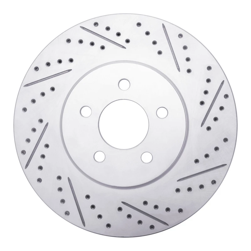 DFC 94-04 Ford Mustang Front Right Drilled & Slotted Geoperformance Rotor