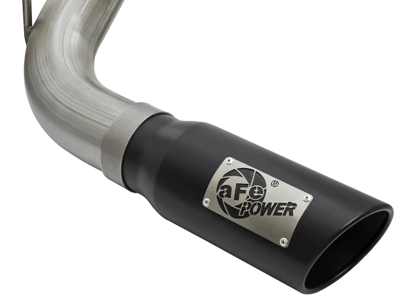 aFe MACHForce XP 2,5-Zoll-Kat-Back-Abgasanlage mit schwarzer Spitze Nissan Frontier 17-19 V8-5,6L