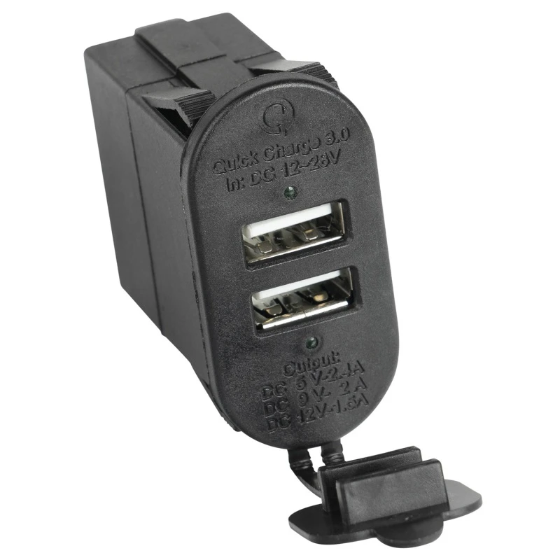 Rugged Ridge Dual-USB-Anschluss mit Qi-Funktion 3.0