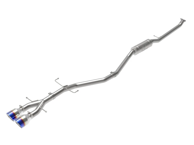 aFe Takeda 2,5-Zoll-304-Edelstahl-Cat-Back-Auspuffsystem 17-20 Honda Civic SI Coupe L4-1,5L (t) - BL-Flammspitz