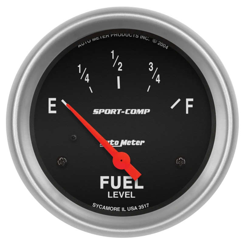 AutoMeter-Brennstoffanzeige 2-5/8 Zoll 0 Ohm(e) bis 30 Ohm(f) Elektrisch Sport-Comp