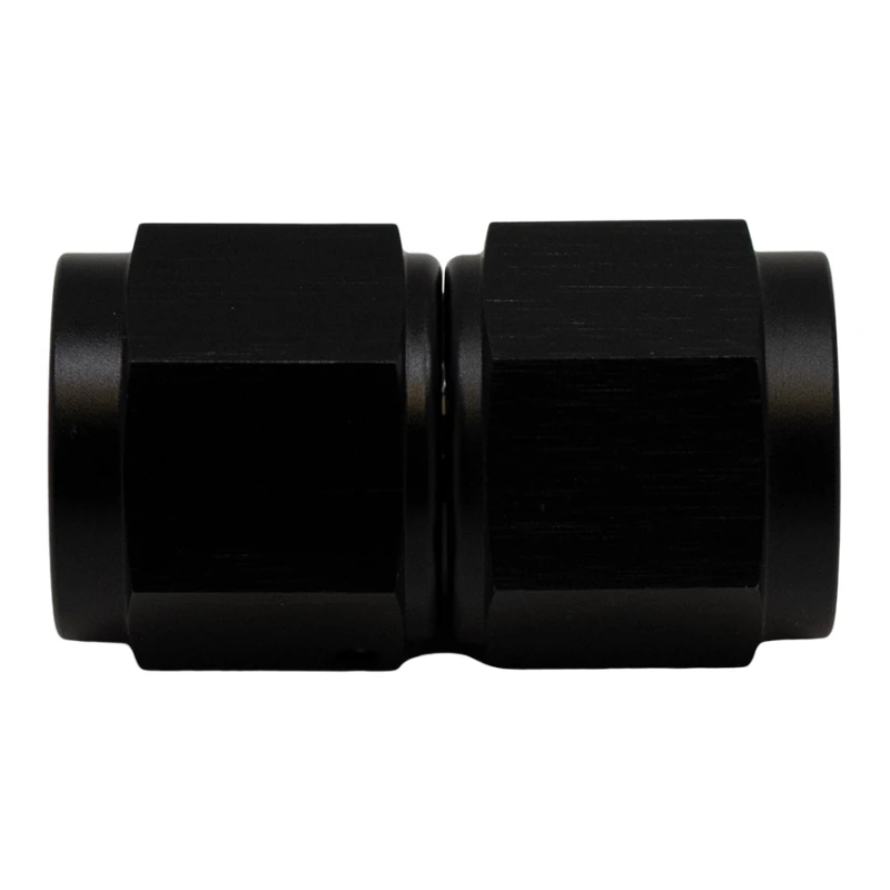 DeatschWerks 8AN Flare Female Schwenk zu 8AN Flare Female Schwenk - eloxiert matt schwarz