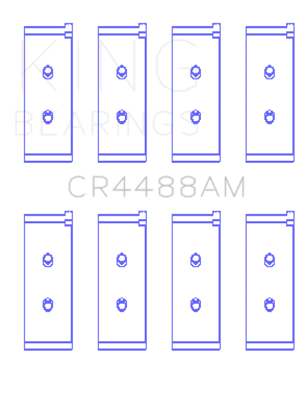 King Engine Bearings Fiat 132 OE Replacement BiMetal Connecting Rod Bearing Set