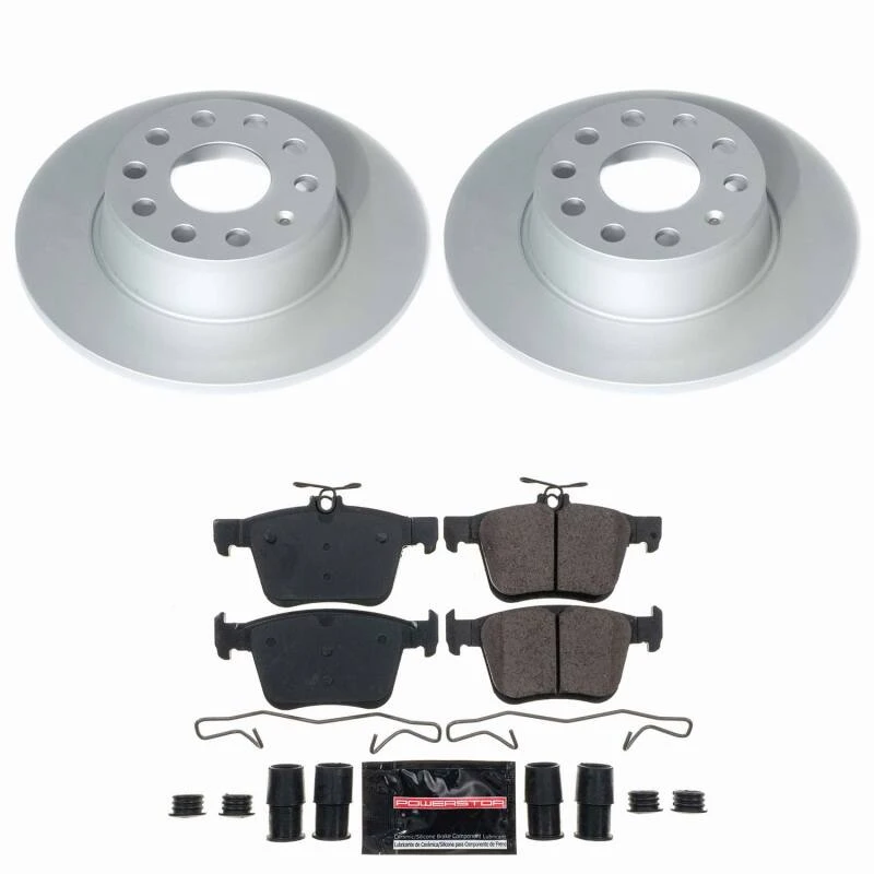 Power Stop 19-24 Volkswagen Jetta Rear Z23 Coated Brake Kit