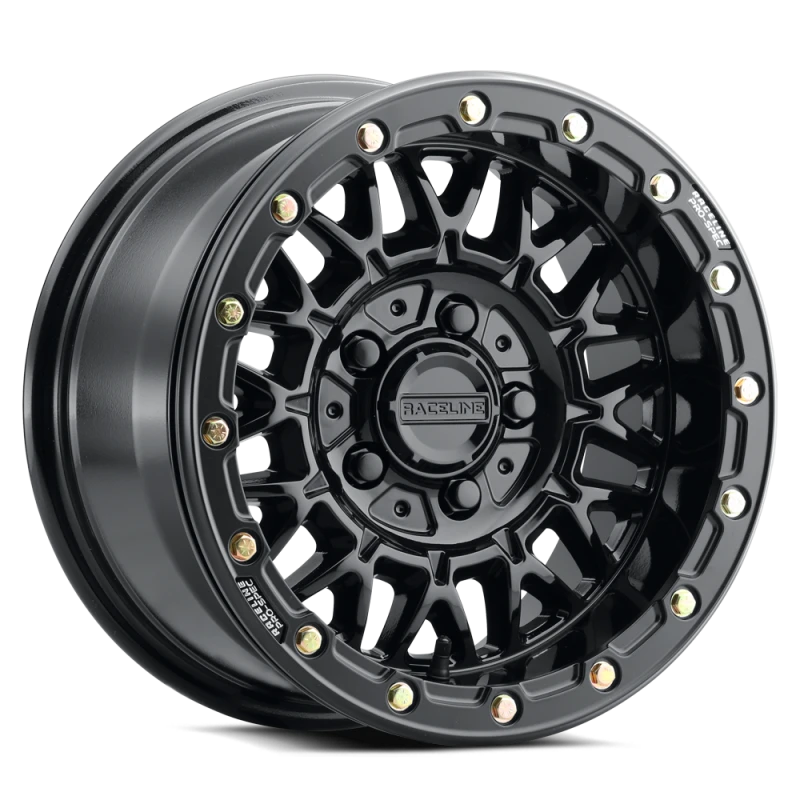 Raceline A15 Omega 15x10in / 6x139.7 BP / 25mm Offset / 78.1mm Bore - Gloss Black