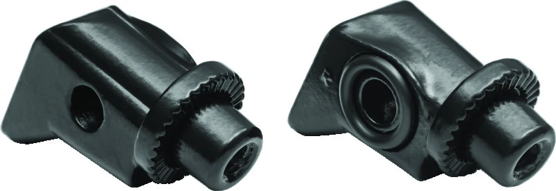 Kuryakyn Splined Fußrastenadapter hinten Satin Schwarz für BMW