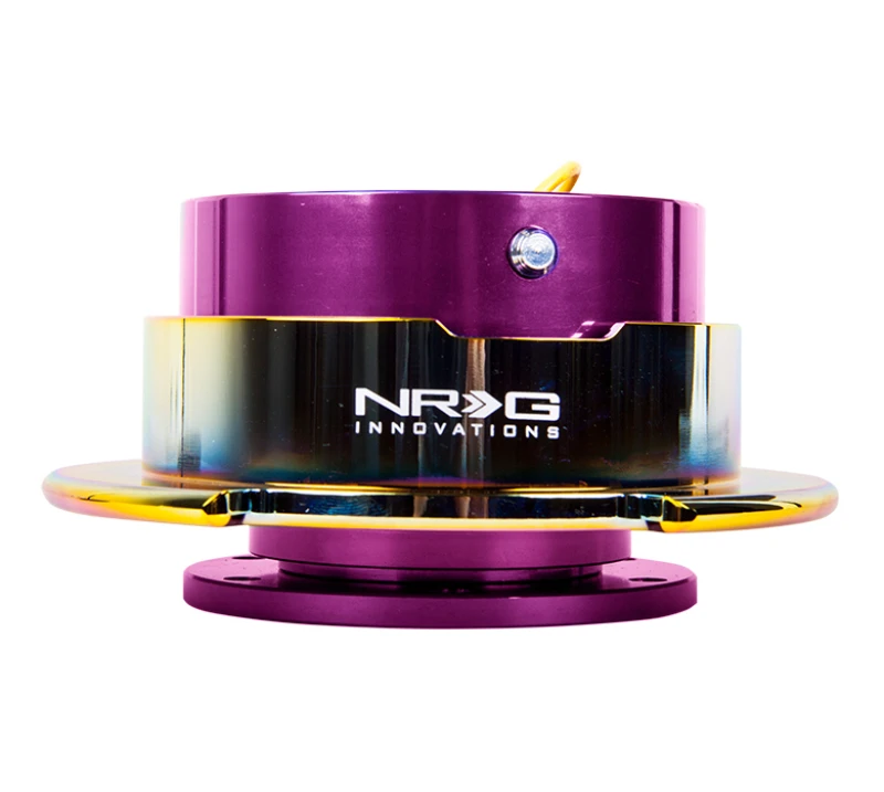 NRG Quick Release Gen 2.5 – Lila Gehäuse / Neochrom Ring