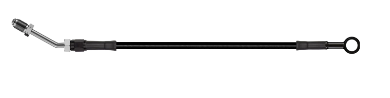 Goodridge 72in Universal Clutch Line w/Blk Zinc Fittings & Blk Hose - Straight Banjo w/M10 Fitting