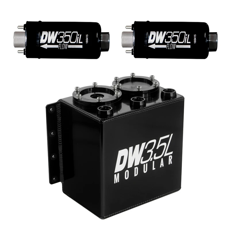 DeatschWerks 3,5-L-Modulares Drucktank-Kit (inkl. 2 DW350iL In-Line-Benzinpumpen)