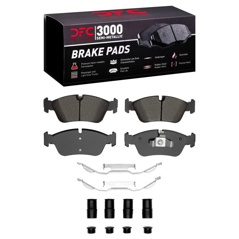 DFC 05-06 BMW 120i (Mexico) Front 3000 Semi-Metallic Brake Pads and Hardware Kit