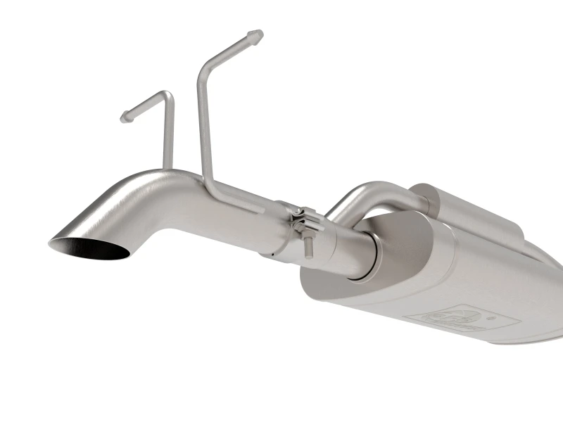aFe Rock Basher 2,5 Zoll 409SS Cat-Back Auspuffanlage für 2024+ Ford Ranger L4-2.3L (t)