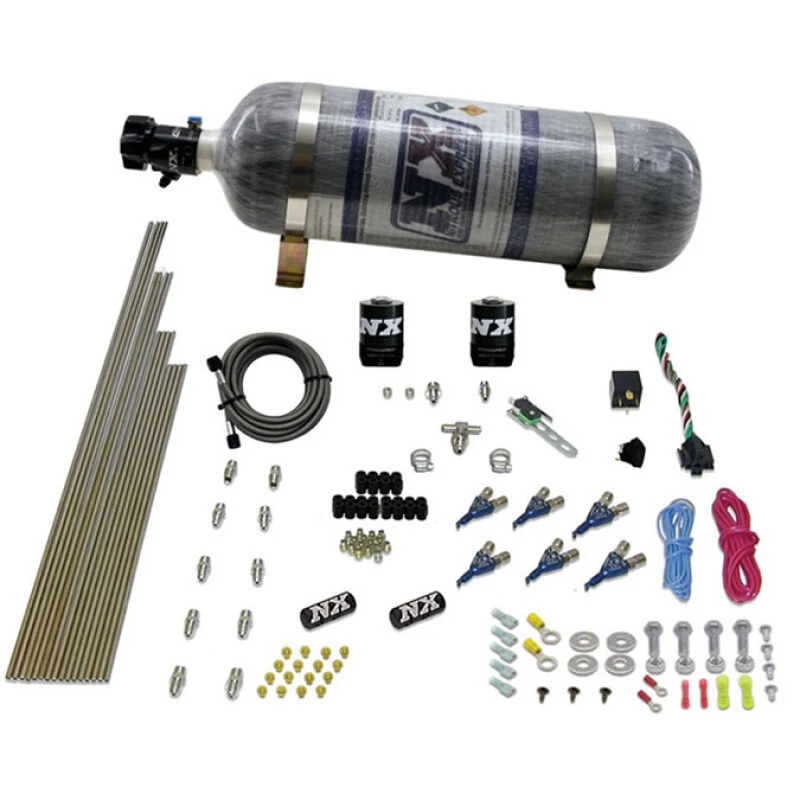 Nitrous Express V6AN Gasoline EFI Nitrous Kit (150-375HP) w/Composite Bottle